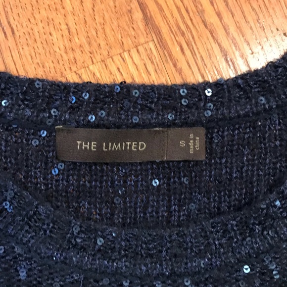 Navy Sweater with delicate sequins - Picture 2 of 3